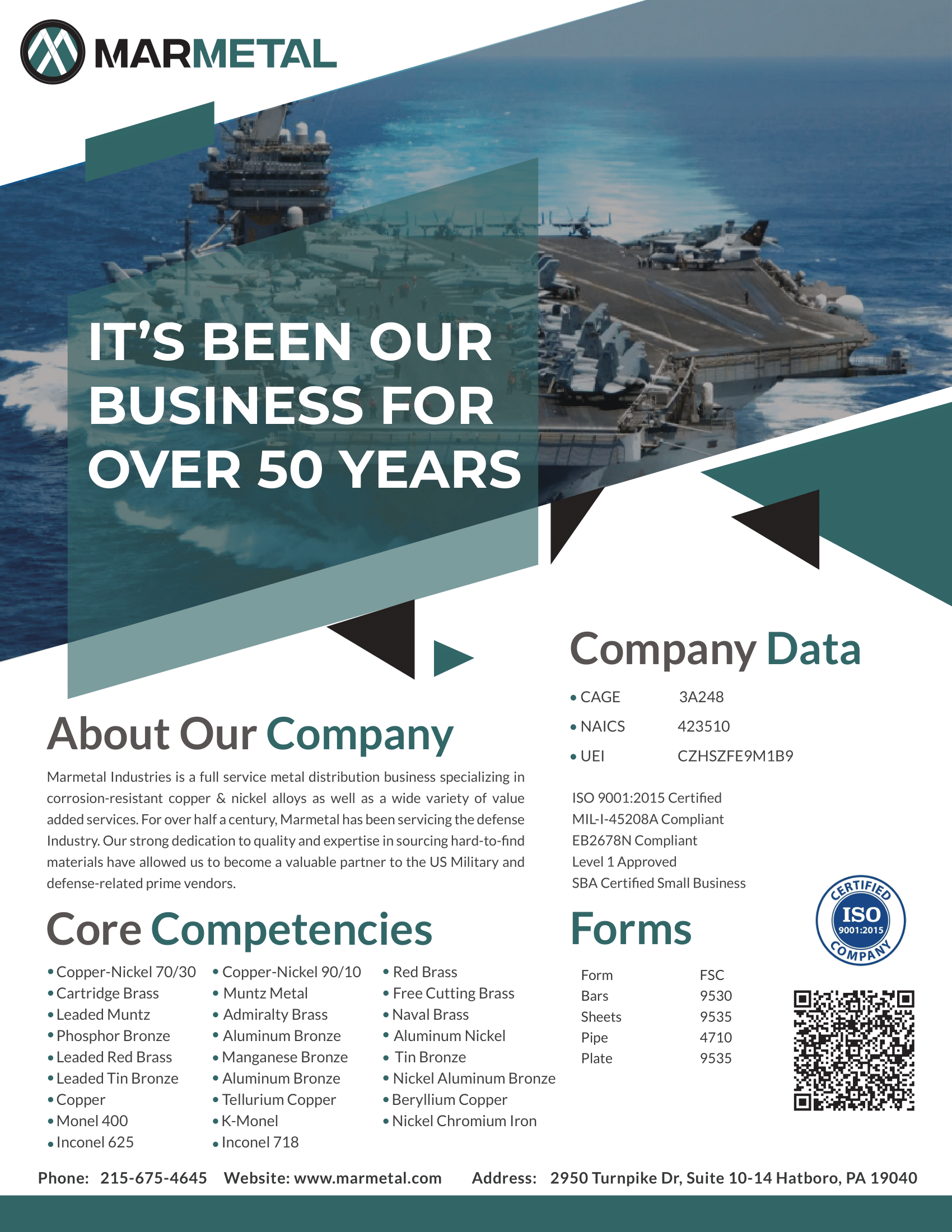 Marmetal Industries Defense Brochure